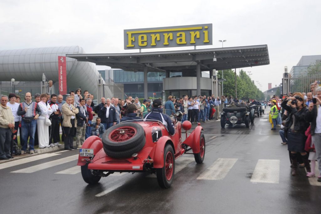 The Mille Miglia passes through Maranello