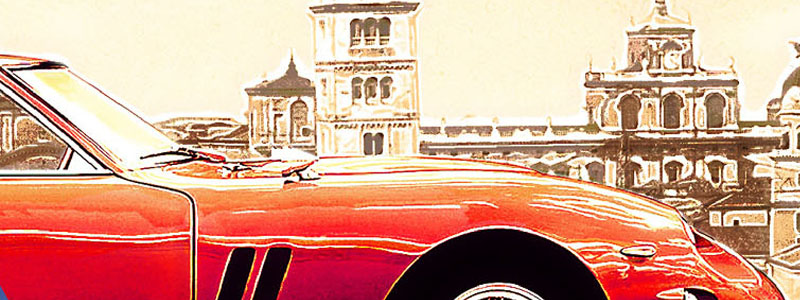 Raduno di auto storiche sulle strade di Enzo Ferrari